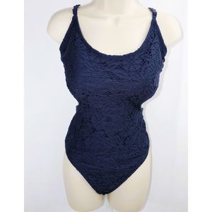 Aerie Navy Cheeky Swimsuit